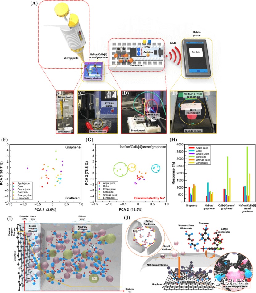 Infomat：合理设计石墨烯沟道，用于电子舌的实时钠离子检测