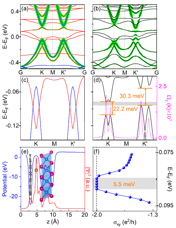 (纯计算)中国科学技术大学乔振华团队Phys. Rev. B: Re插层石墨烯/CrI3异质结中的高温量子反常霍尔效应