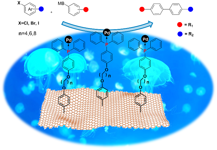 ChemCatChem：石墨烯负载钯络合物催化剂柔性链长度对Suzuki-Miyaura偶联活性的影响