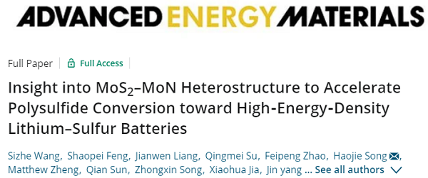 十篇顶刊！5分钟带你快速了解锂硫电池最新进展