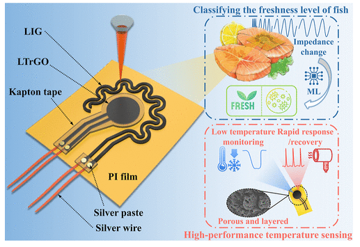 中国农业大学《ACS AMI》：基于石墨烯材料的保形温度/阻抗传感贴片，用于无损检测鱼类新鲜度