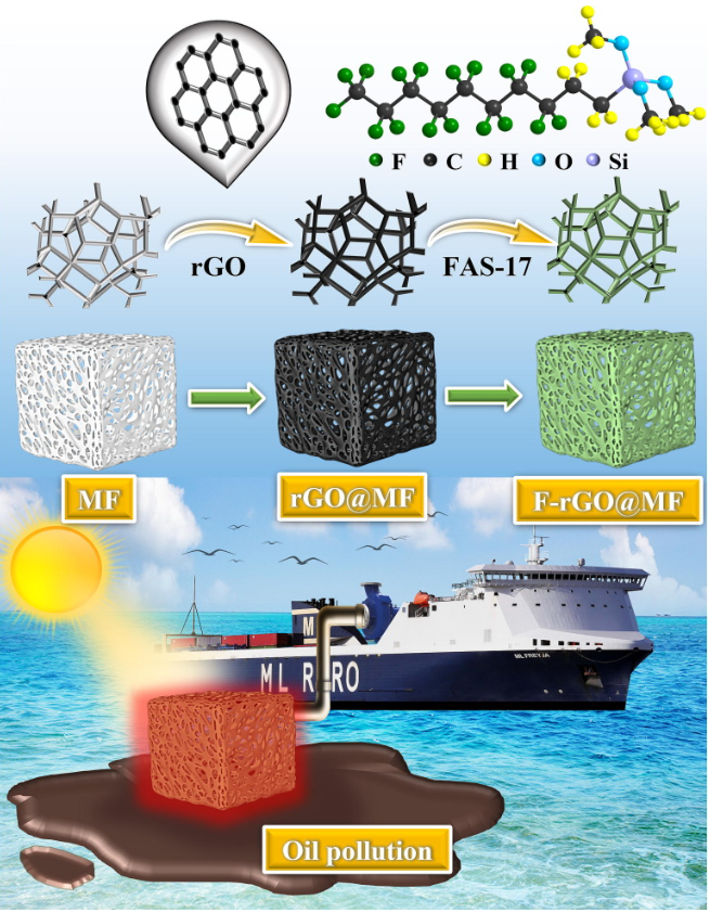 海南大学《CEJ》：超疏水石墨烯基高弹性海绵，具有优异的光热效应，可高效清洁油污
