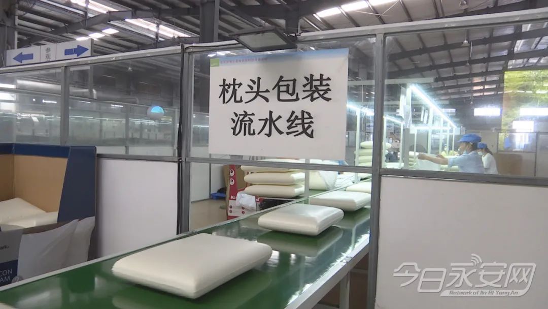 抓招商 抓项目 抓发展｜永安梦康石墨烯家居科技有限公司记忆枕生产线有序投产