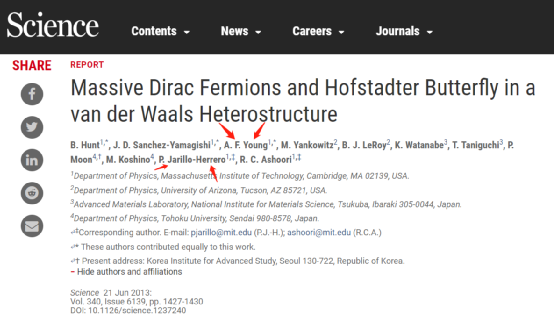 他，魔角石墨烯又一篇Science！