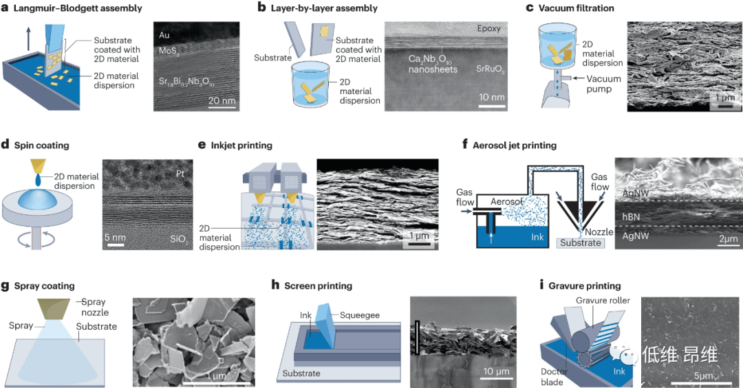 基于二维材料的印刷式晶体管