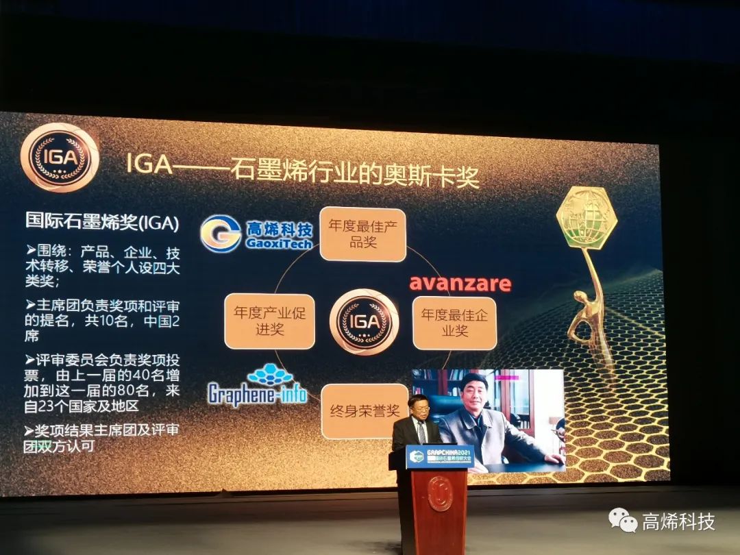 高烯科技再获殊荣--“2021年度石墨烯产业杰出贡献奖”！！