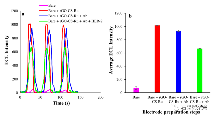 伊朗大不里士大学--使用还原氧化石墨烯/壳聚糖的纳米生物相容性平台超灵敏检测HER-2蛋白用于诊断乳腺癌