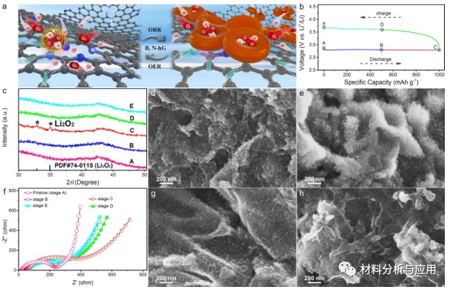华南理工大学《Chem. Eng. J》：基于硼氮共掺杂多孔石墨烯的高充电锂氧电池正极