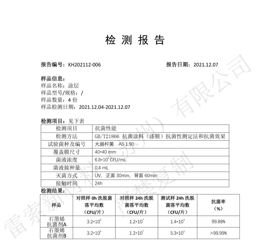 抗菌材料的核心--石墨烯抗菌剂