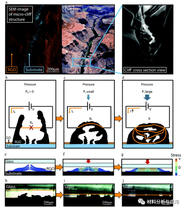 斯威本科技大学等《Nanoscale》：瞬间闪光曝光制成的超高灵敏度微悬崖型石墨烯，用于可穿戴压力传感器