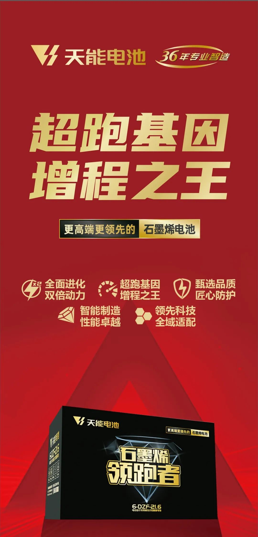 更高端更领先！天能石墨烯领跑者电池震撼发布