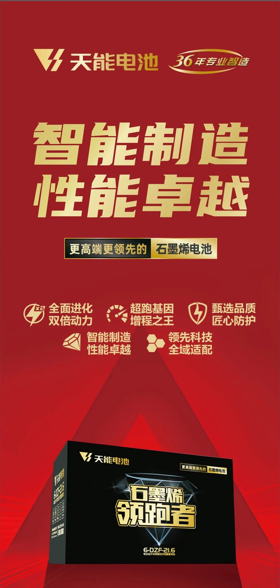 更高端更领先！天能石墨烯领跑者电池震撼发布