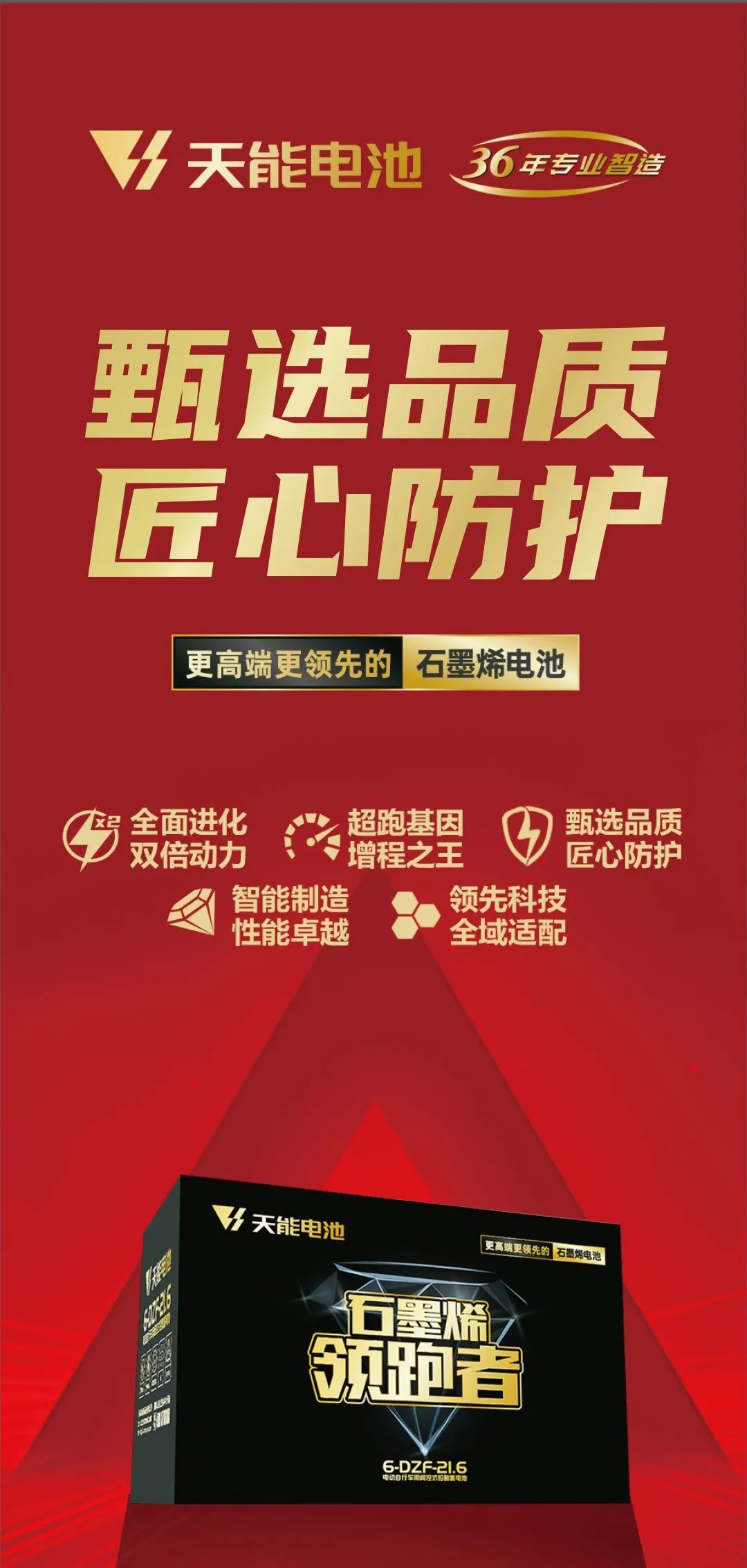 更高端更领先！天能石墨烯领跑者电池震撼发布