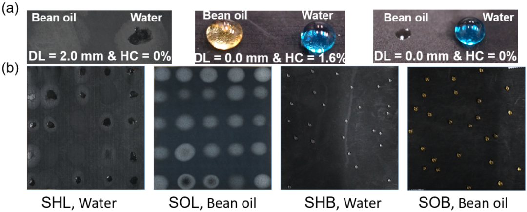 北航罗斯达Small：宏观石墨烯结构的激光诱导制备实现多液体表面超亲/超疏浸润性的连续调控、定制化选区加工及多功能应用