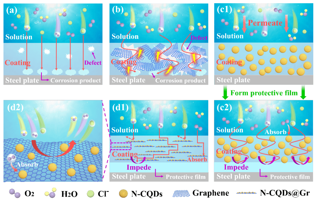天津大学汪怀远教授团队CEJ：具有高抗氧气腐蚀能力的石墨烯水性涂料