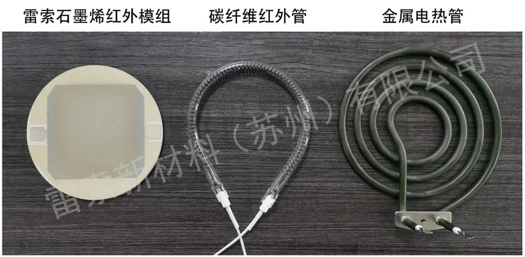 雷索石墨烯红外模组 VS 碳纤维红外管与金属电热管