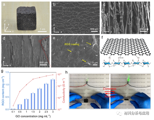 中国林科院《ACS SCE》：高弹性和抗疲劳石墨烯包裹的层状木海绵，用于高性能压阻传感器