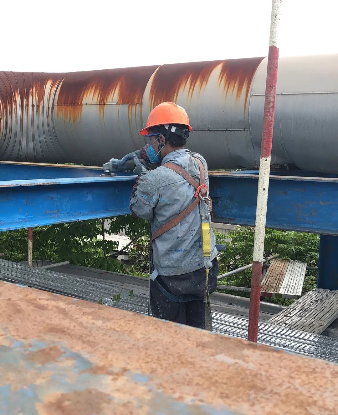 水云水性石墨烯涂料经典案例回顾——南京六合化工园区管廊翻新防腐工程