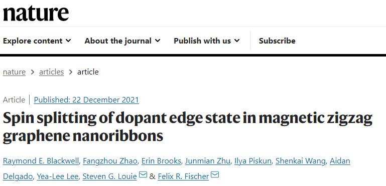 石墨烯再发Nature
