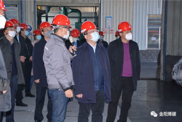 长沙市副市长陈澎莅临湖南金阳烯碳新材料有限公司调研复工复产情况