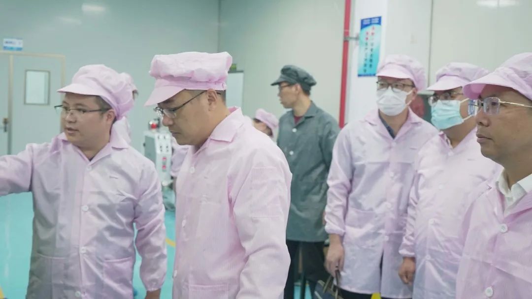 湖北省宜昌市猇亭区区委副书记、区政府区长左晓一行莅临高烯科技调研指导!