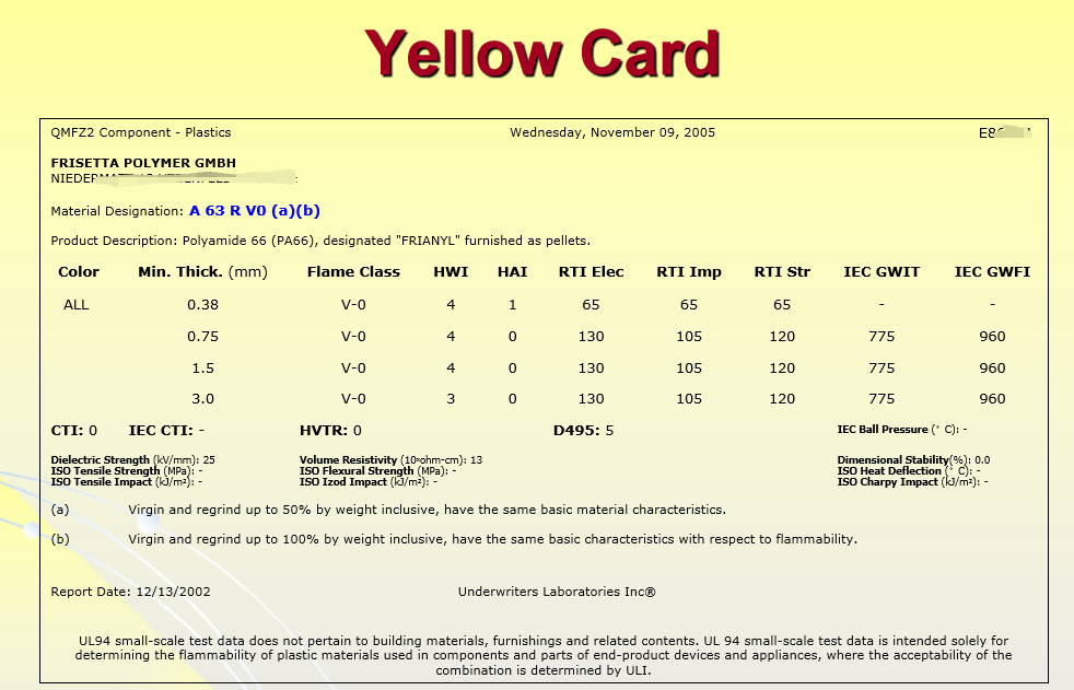 一张图读懂UL黄卡各项数字、符号！塑料工程师必备
