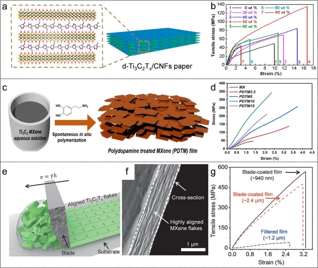 仿生石墨烯、MXene纳米复合薄膜