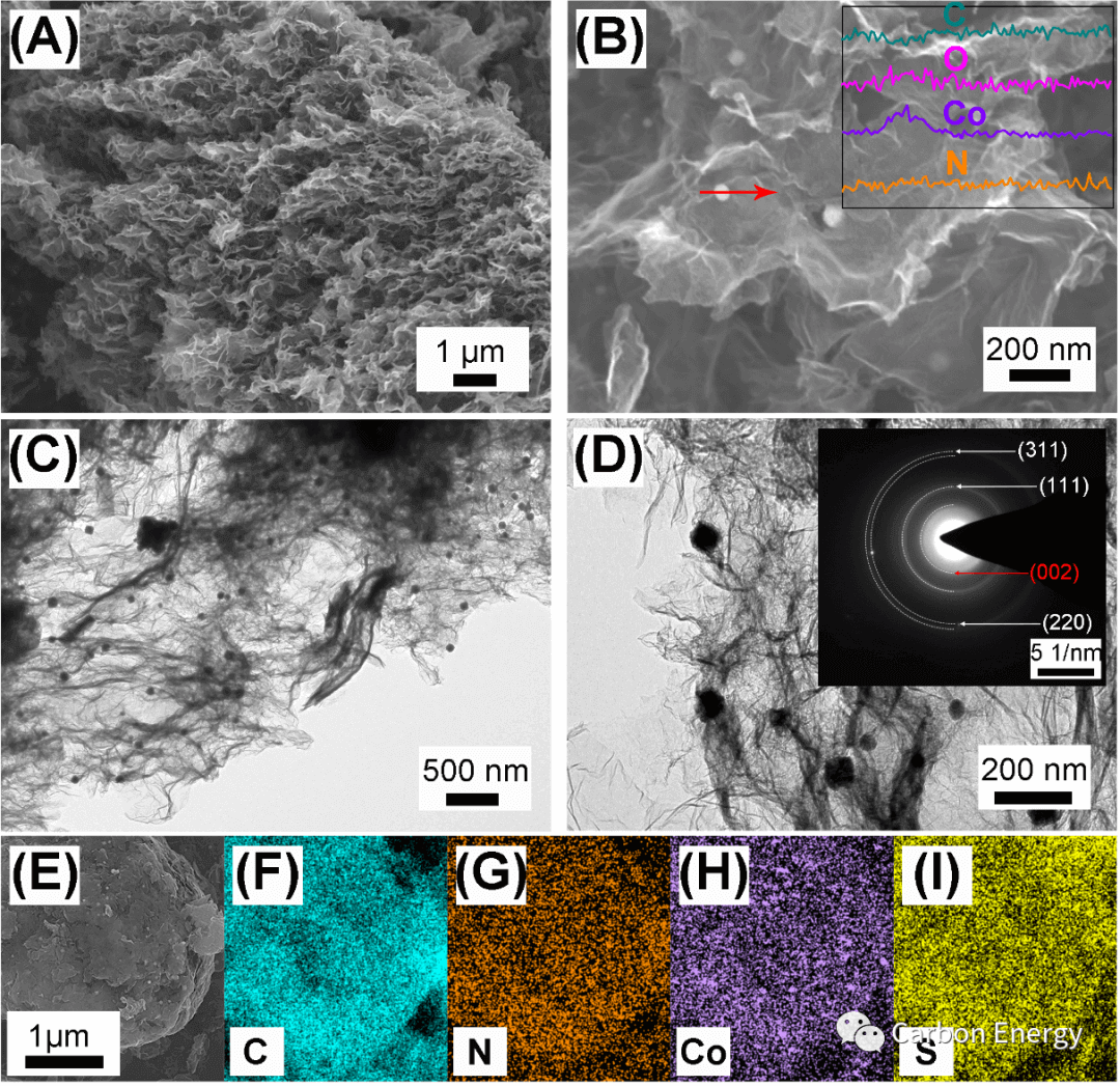 山东大学沈强、龙岩学院赵陈浩Carbon Energy: 金属钴颗粒与氮掺杂还原氧化石墨烯的纳米复合物在锂硫电池体系中的多功能性