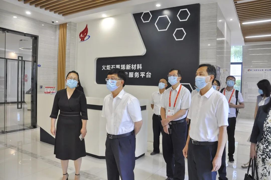 云南省副省长杨斌一行调研火炬石墨烯