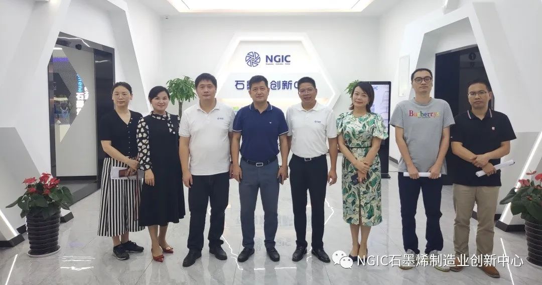 宁波东投集团陈和伟董事长一行莅临考察石墨烯创新中心