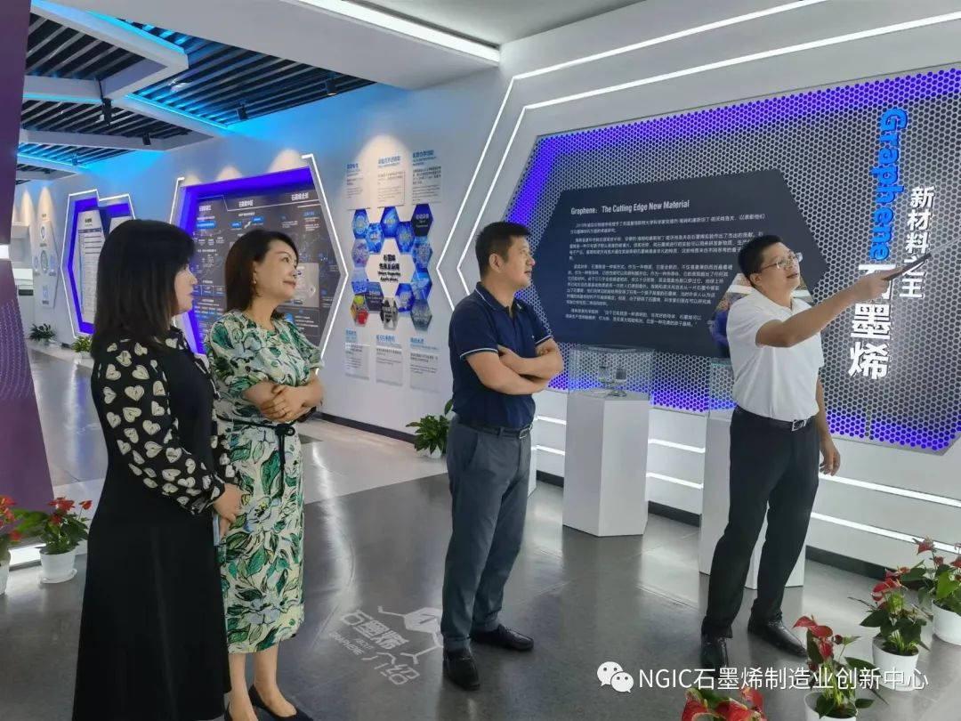 宁波东投集团陈和伟董事长一行莅临考察石墨烯创新中心
