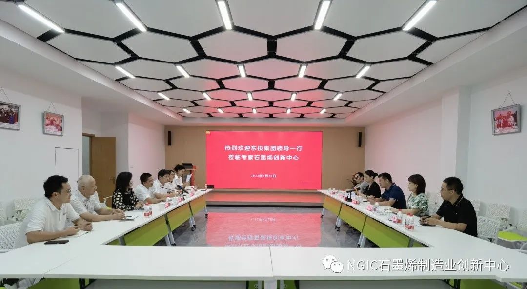 宁波东投集团陈和伟董事长一行莅临考察石墨烯创新中心