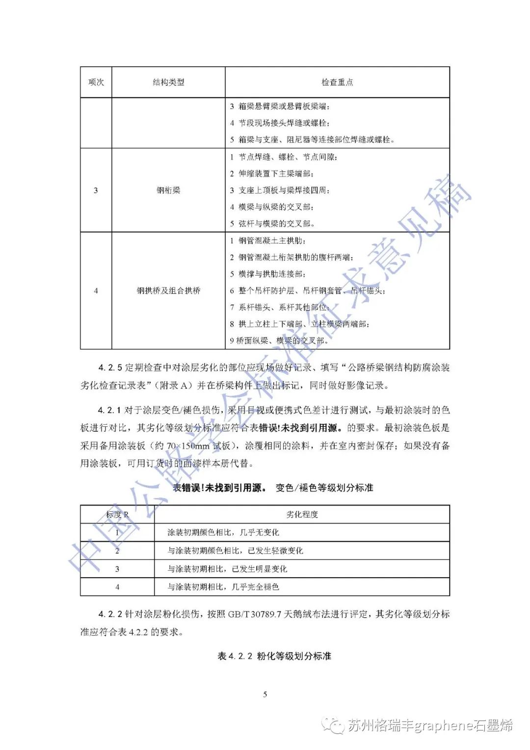 《公路桥梁钢结构防腐涂装养护技术指南》标准征求意见稿列入石墨烯锌粉涂层体系