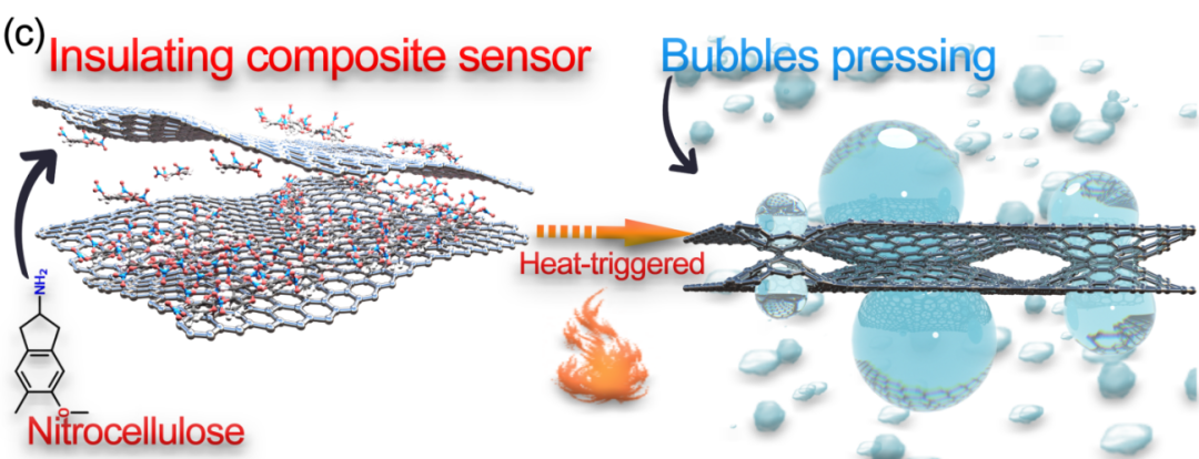 曼彻斯特大学李加深团队《ACS AMI》：硝化纤维素（火棉）- 石墨烯温度传感器