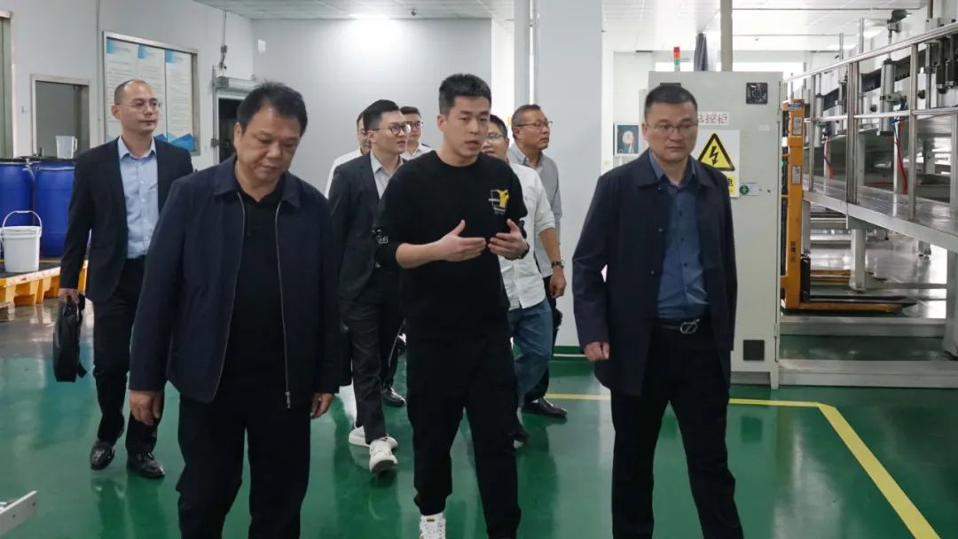 浙江省东阳经济开发区党工委委员、管委会副主任胡永亮一行莅临高烯科技调研指导!