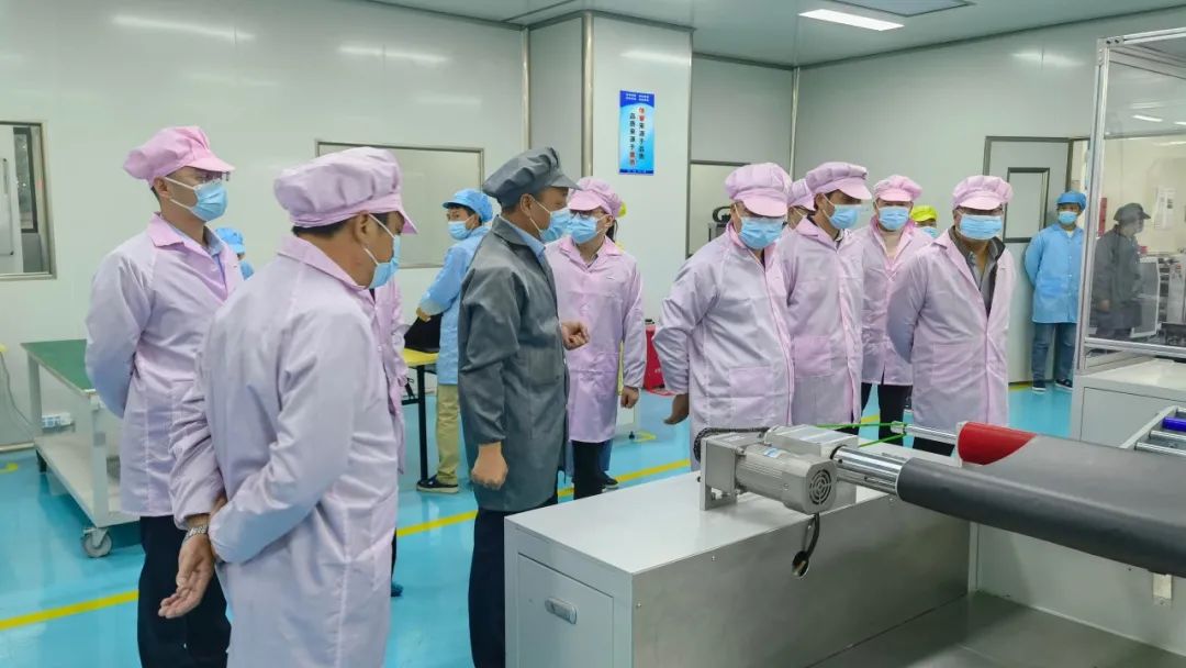 浙江省东阳经济开发区党工委委员、管委会副主任胡永亮一行莅临高烯科技调研指导!