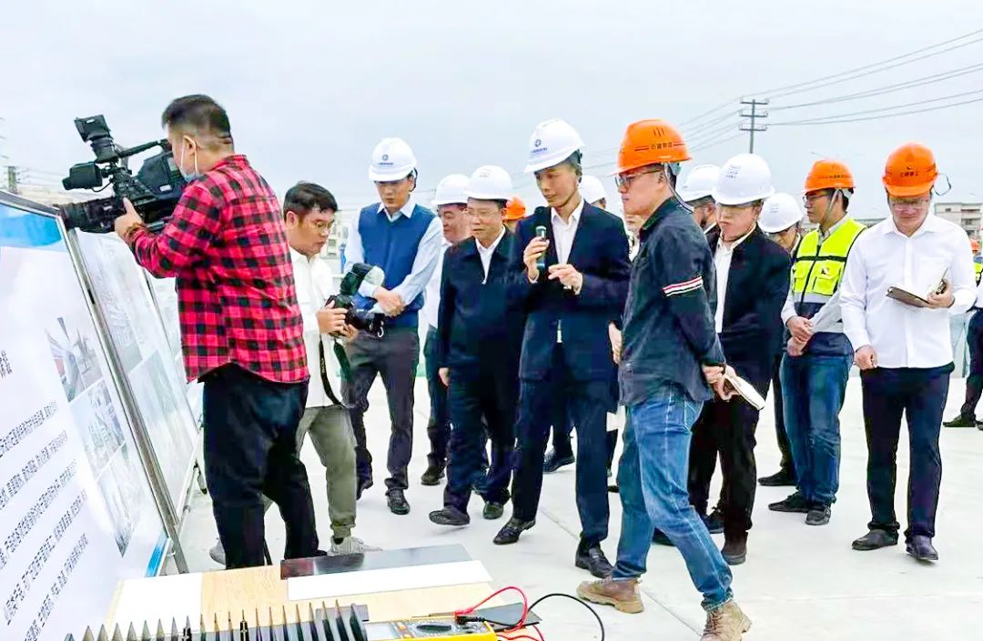 福建省委常委、泉州市委书记刘建洋一行莅临中烯新材料项目工地视察指导工作