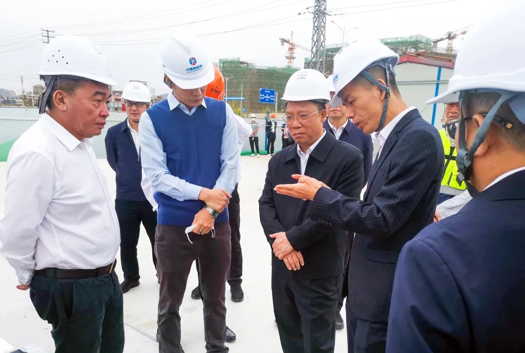 福建省委常委、泉州市委书记刘建洋一行莅临中烯新材料项目工地视察指导工作