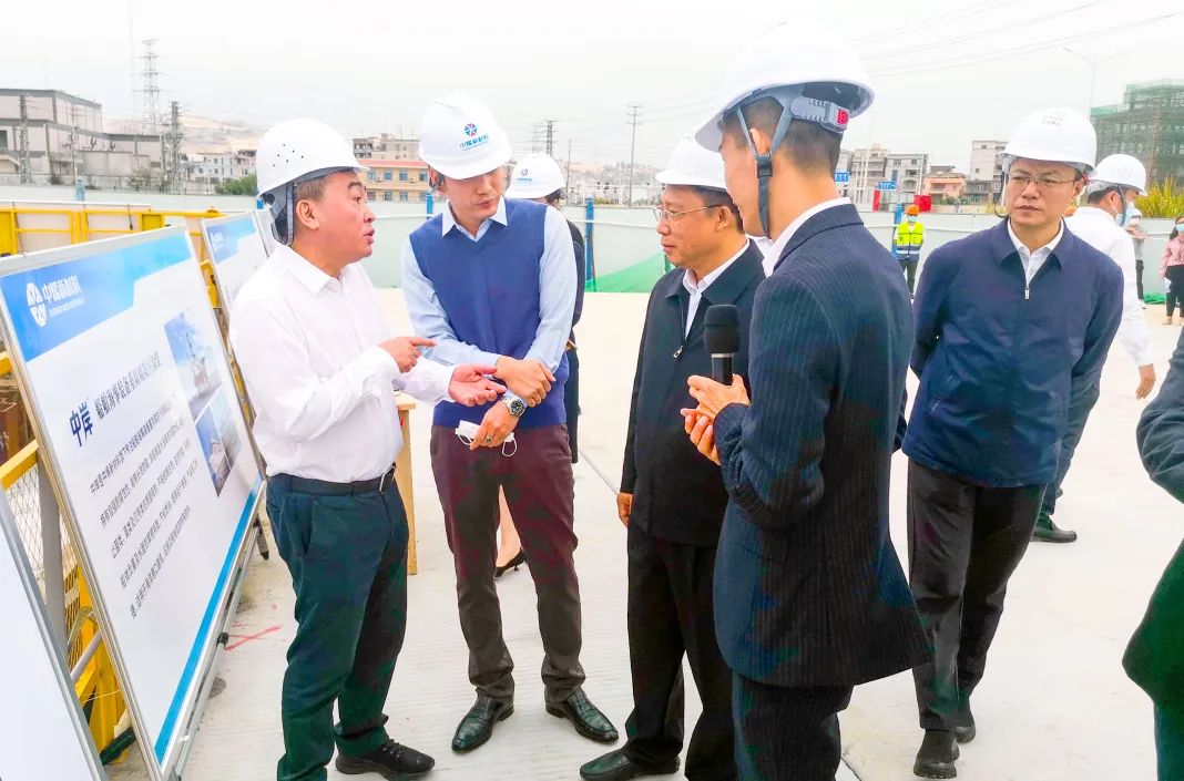 福建省委常委、泉州市委书记刘建洋一行莅临中烯新材料项目工地视察指导工作