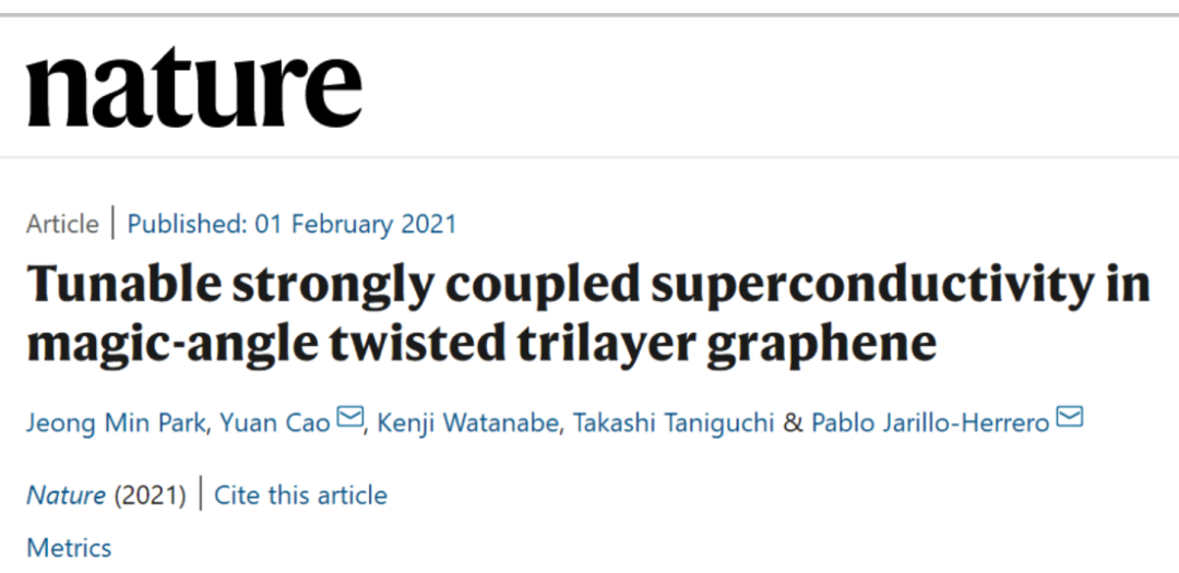 魔角石墨烯又登Science！太强了！
