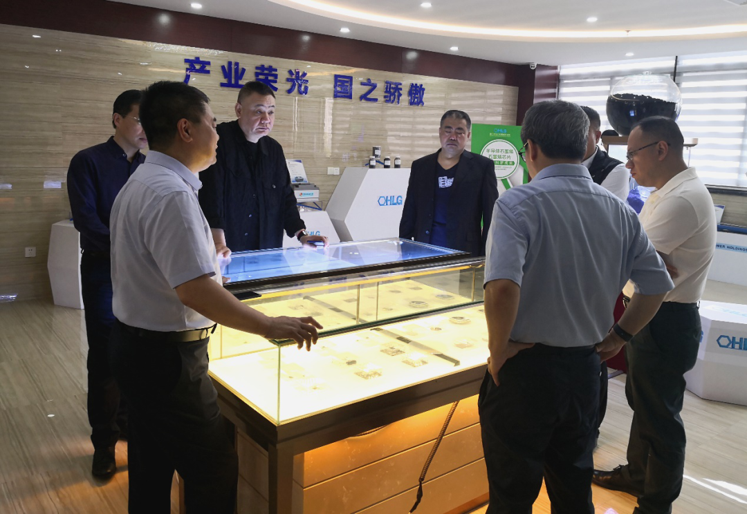 深圳罗湖区政府代表、洛克中铁置业领导考察恒力半导体石墨烯芯片
