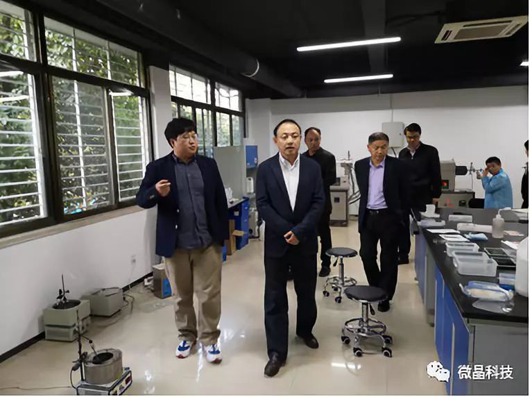 市经信局局长程振革一行莅临微晶科技参观调研