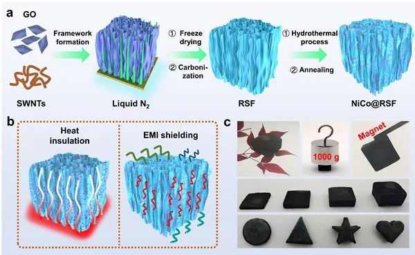 苏州纳米所李清文、勇振中等合作CEJ：电磁屏蔽性能优异的多功能钴镍负载石墨烯/碳纳米管泡沫