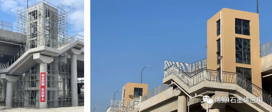 杭州滨江建业路公铁立交桥涂装全部采用石墨烯材料