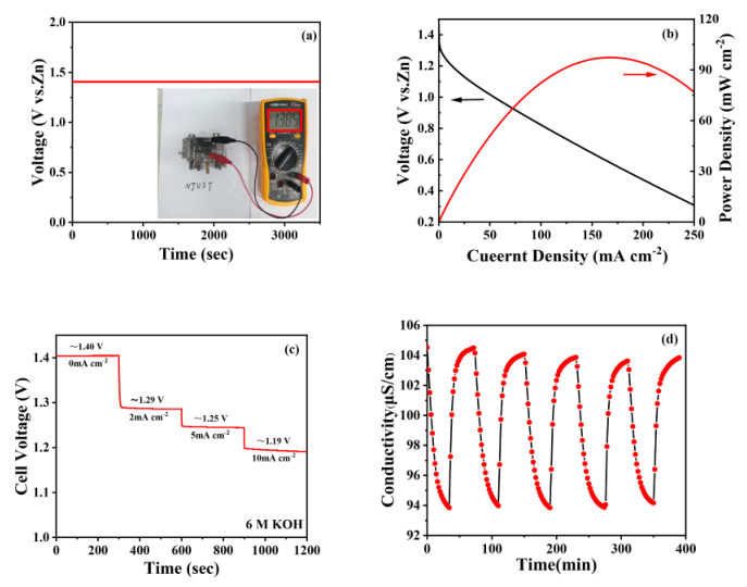 CEJ：石墨烯层之间限域生长氮掺杂多孔碳作为锌空气电池驱动电容去离子的双功能电极