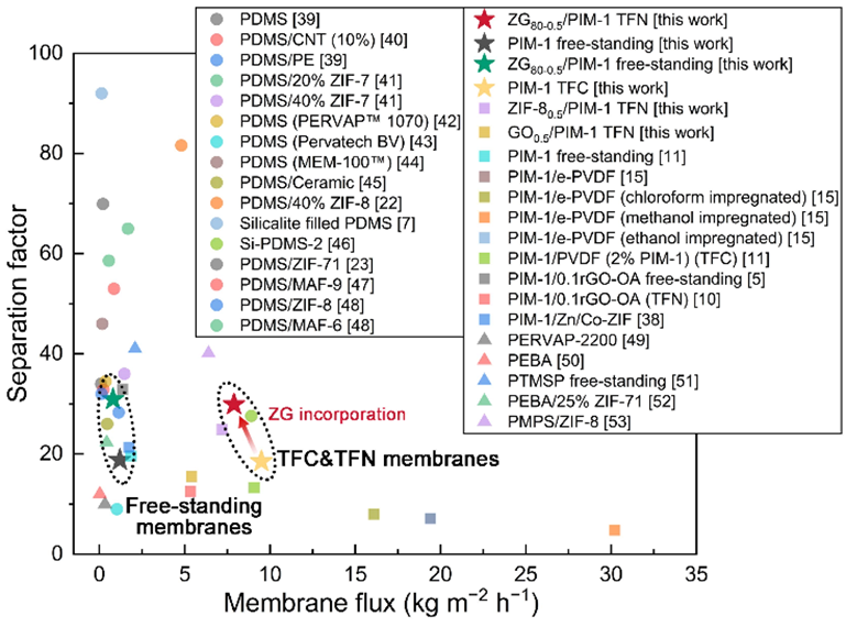 SPT Editor’s Choice │曼彻斯特大学范晓雷教授团队：氧化石墨烯/ZIF-8/PIM-1纳米复合膜渗透汽化有机物