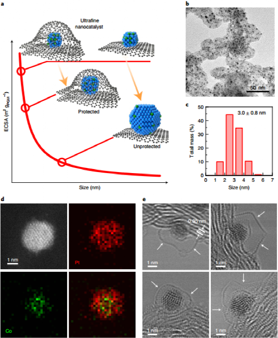 黄昱&段镶锋Nature Nano.：设计石墨烯口袋显著增强低PGM催化剂稳定性