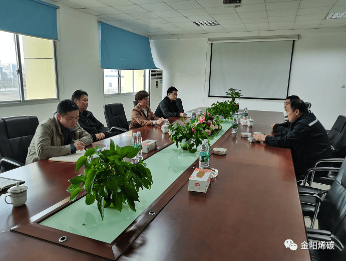 市统战部周耀辉部长、政协副主席工商联主席陈静一行到金阳烯碳参观调研