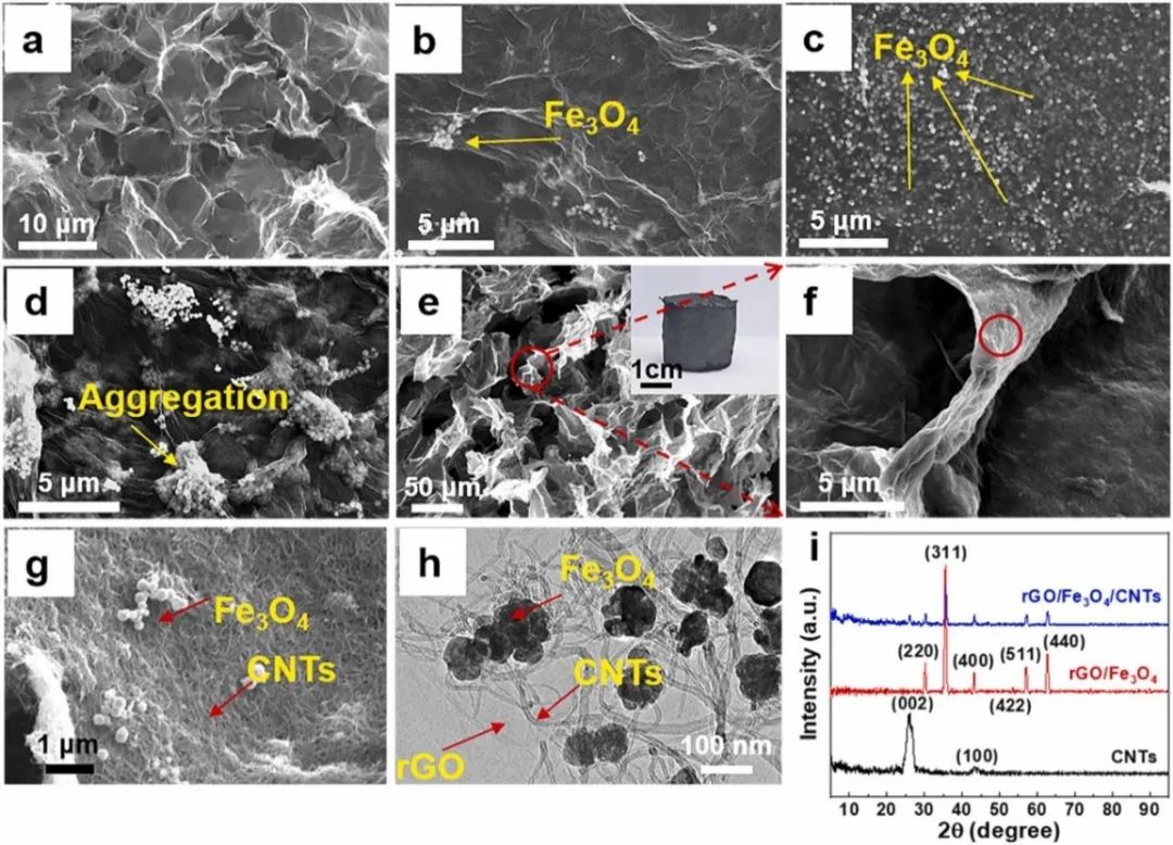 西北工业大学李铁虎、党阿磊团队JHM｜碳纳米管调控弹性还原氧化石墨烯/Fe3O4磁性气凝胶高效吸附多种吸附物