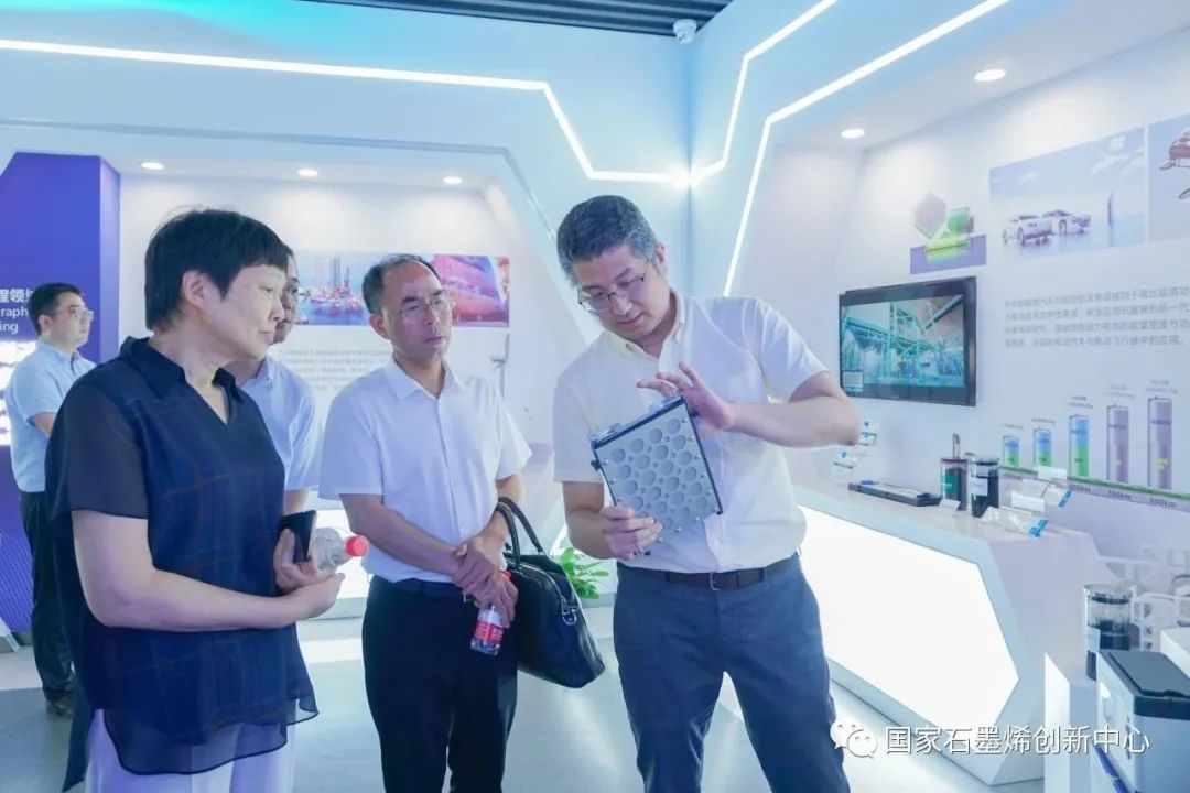 宁波市政协副主席、致公党市委会主委王丽萍一行调研考察国家石墨烯创新中心